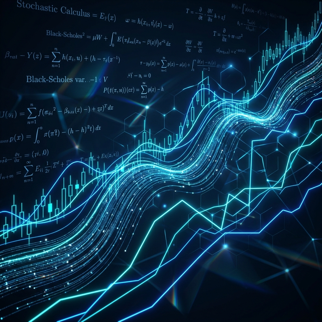 Abstract visualization of quantitative finance algorithms